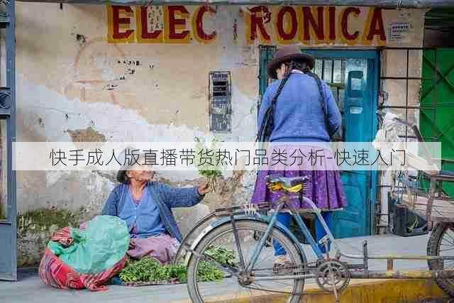 快手成人版直播带货热门品类分析-快速入门