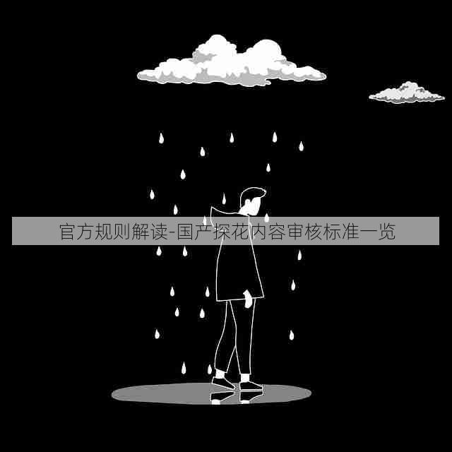 官方规则解读-国产探花内容审核标准一览