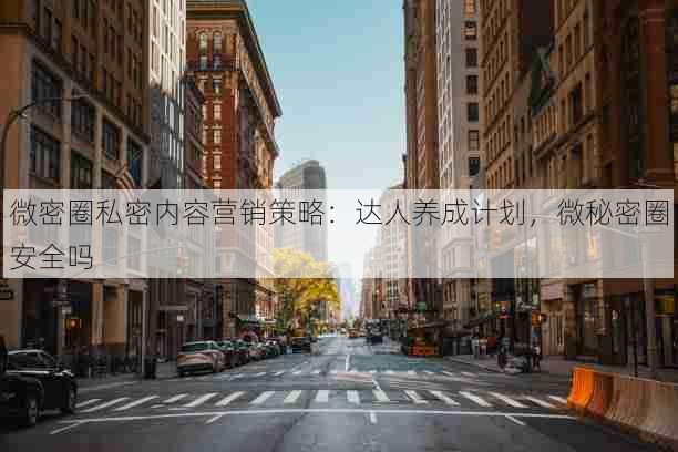 微密圈私密内容营销策略：达人养成计划，微秘密圈安全吗