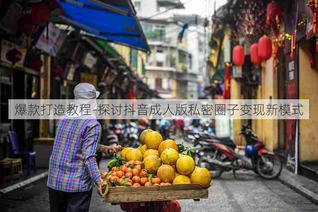 爆款打造教程-探讨抖音成人版私密圈子变现新模式